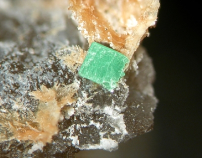 Torbernit, Silbergrube Waidhaus, BB=3mm