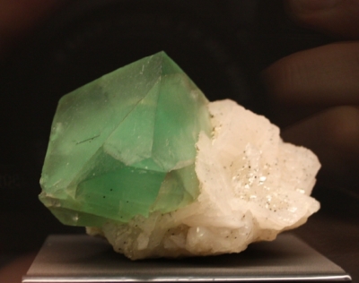 Fluorit auf Calcit, Dalnegorsk, Ferner Osten, Russland